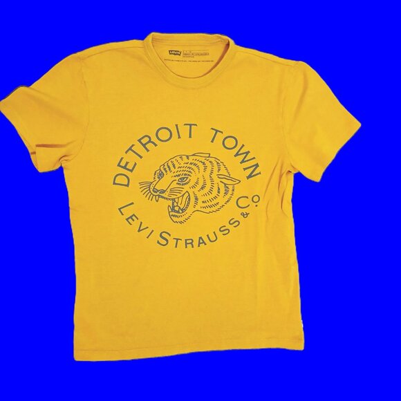 RARE Detroit Town / Tigers Levi Strauss & Co Tee T-shirt - Mens- Small - Picture 5 of 6